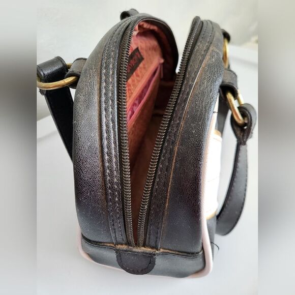 Vintage 90s Playboy Black White Gold Mini Tote Bag 9 x 7 - Picture 12 of 16